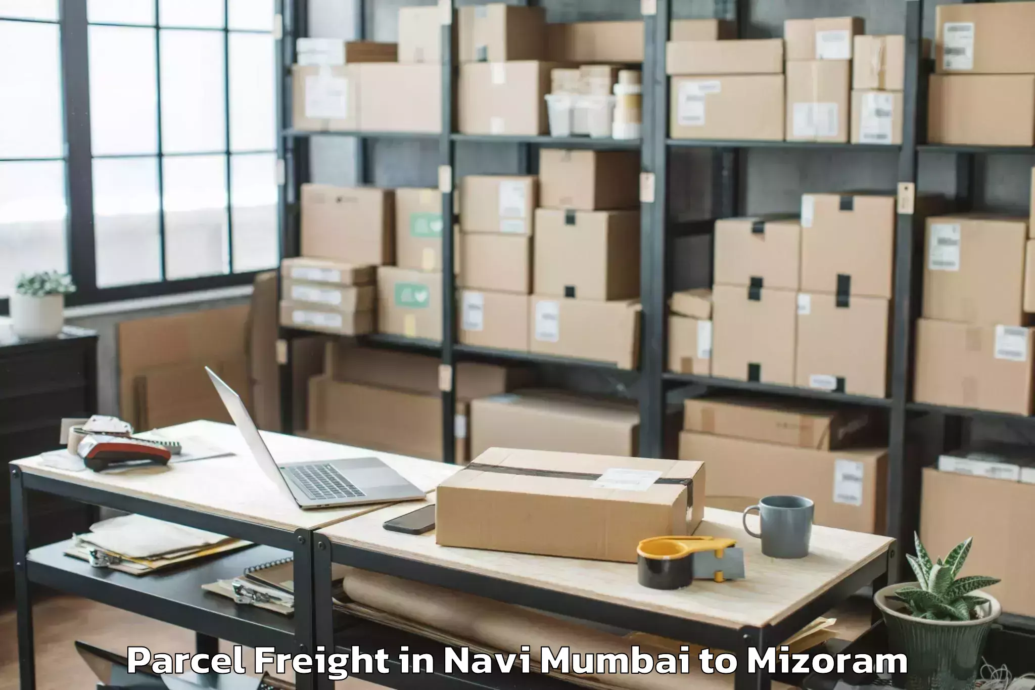 Hassle-Free Navi Mumbai to Thenzawl Parcel Freight